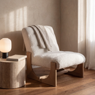 Seek & Ramble Accent Chair Oscar Lounge Chair Boucle Natural & Oak