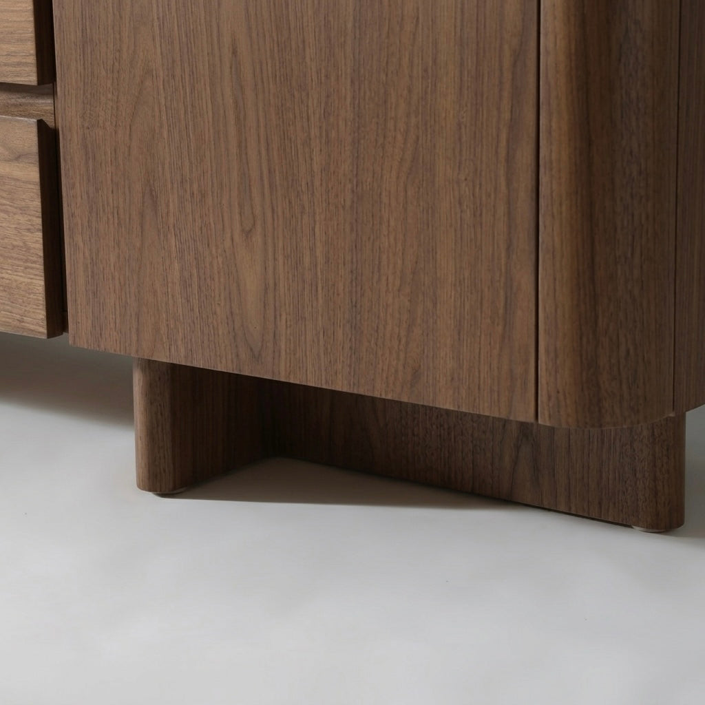 Seek & Ramble Cabinets Kiama 1.8m 2 Door 3 Drawer Buffet Walnut