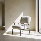 Seek & Ramble Accent Chair Mattia Upholstered Armchair Natural Pepper