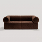 Seek & Ramble Masso 2-Seat Sofa — Velvet Chocolate