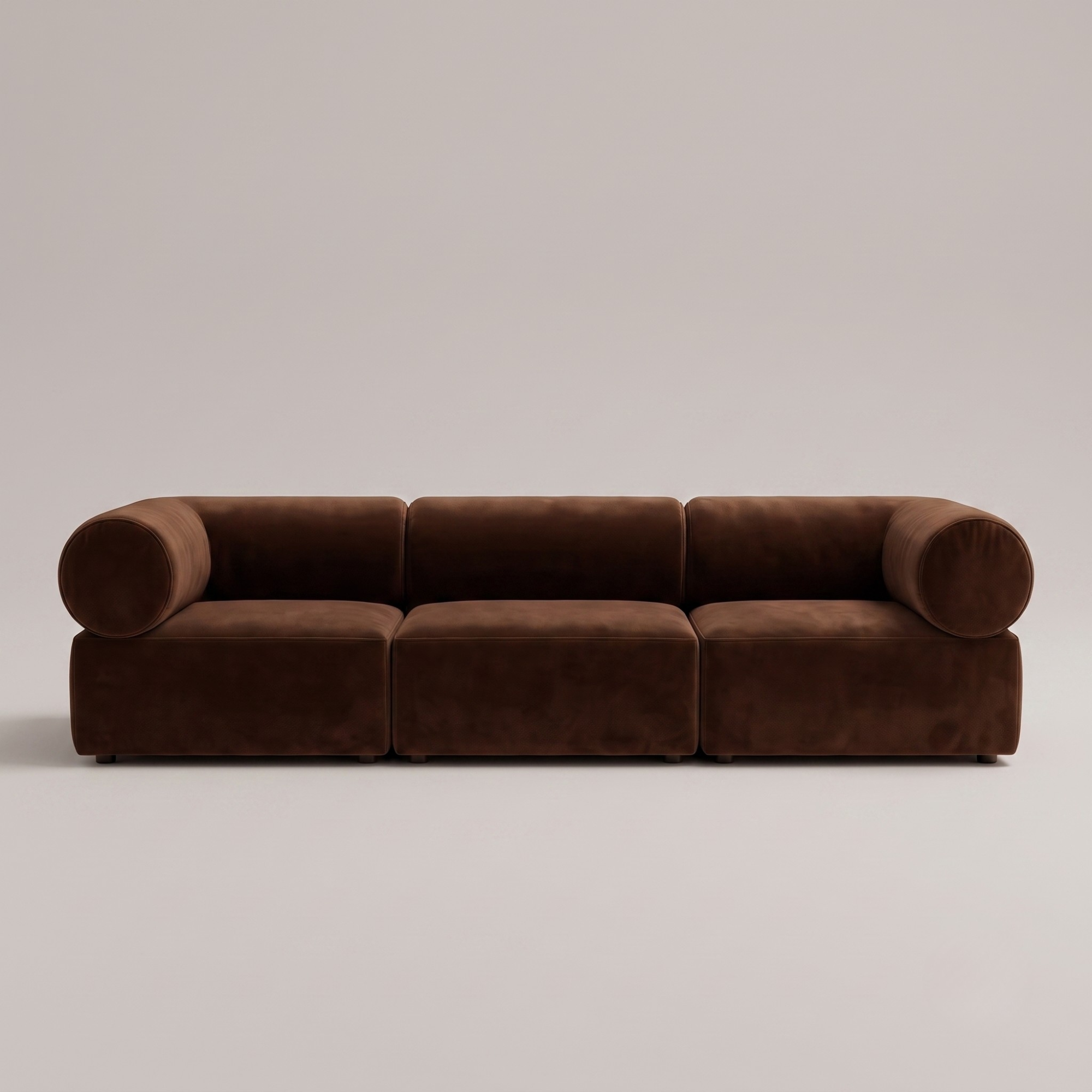 Seek & Ramble Sofa Masso 3-Seat Sofa — Velvet Chocolate