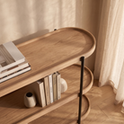 Seek & Ramble Shelving Cleo 3 Tier  120cm x 98cm Bookshelf Ash & Black