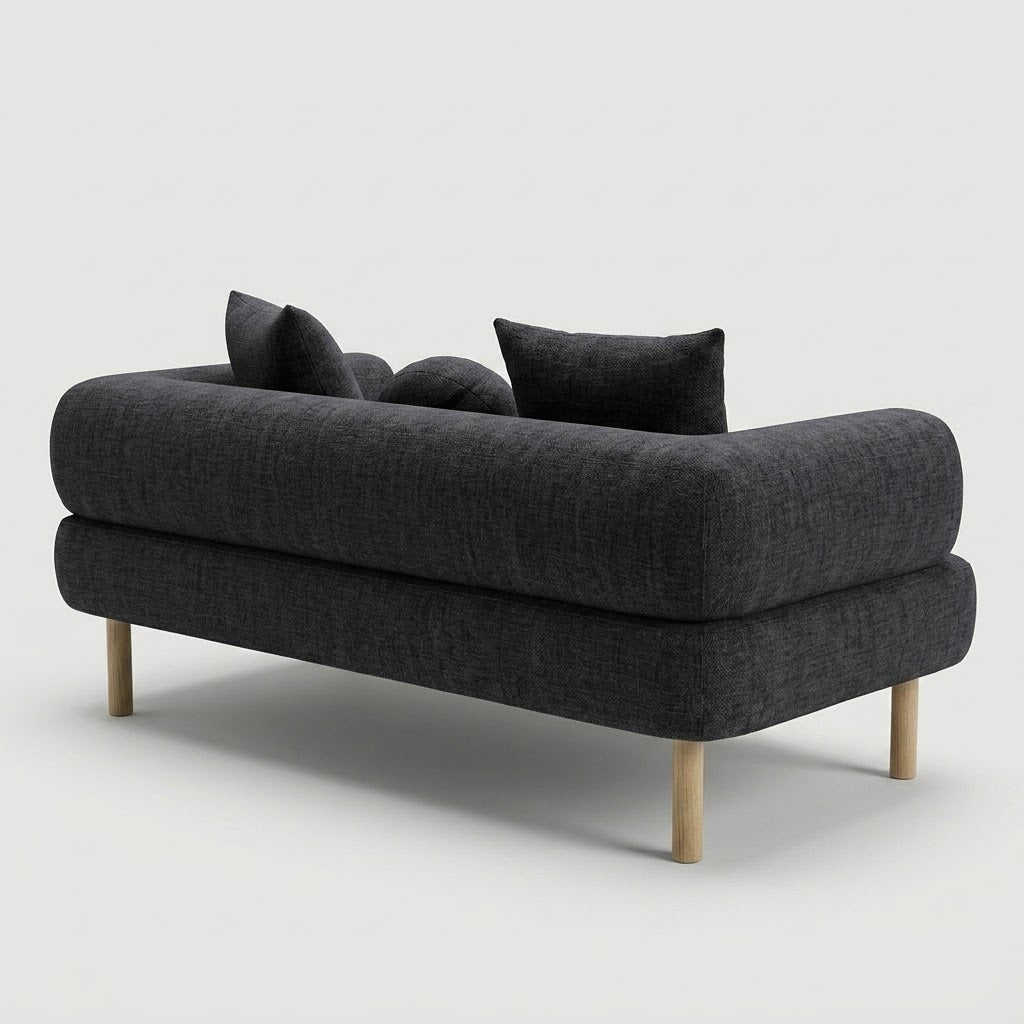 Seek & Ramble Sofa Rocco 2.5 Seat Sofa Charcoal