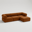 Seek & Ramble Sofa Masso Chaise Sofa — Velvet Amber