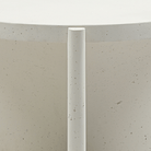 Seek & Ramble Side Tables Delos Round 50cm Side Table Faux Stone White