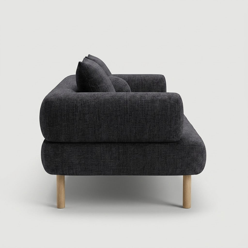 Seek & Ramble Sofa Rocco 2.5 Seat Sofa Charcoal