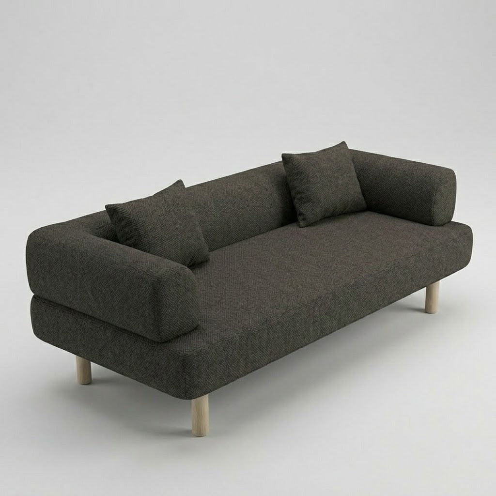 Seek & Ramble Sofa Rocco 2.5 Seat Sofa Charcoal