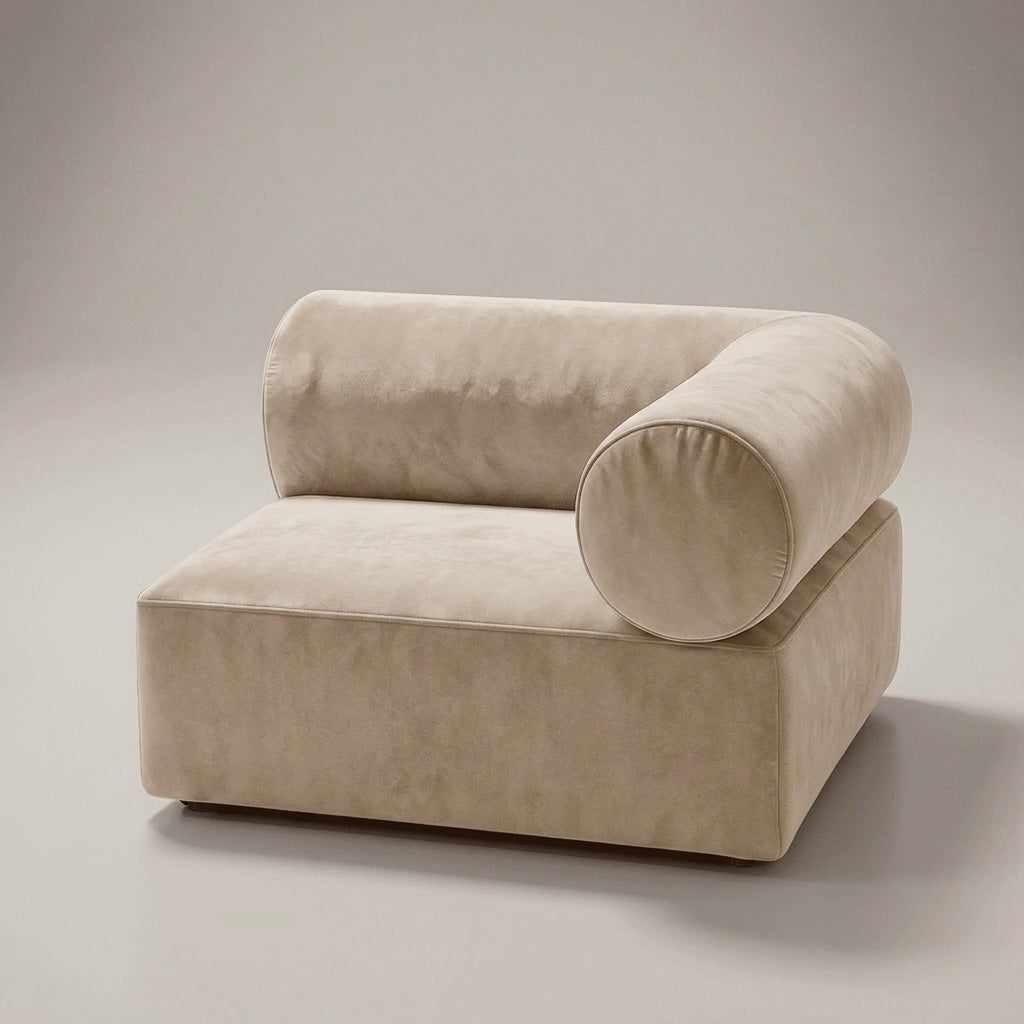 Seek & Ramble Sofa Masso Modular L-Shape Sofa — Velvet Beige