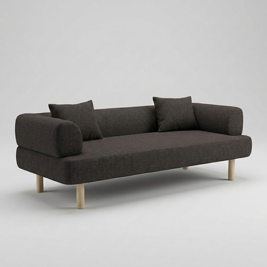 Seek & Ramble Sofa Rocco 2.5 Seat Sofa Charcoal