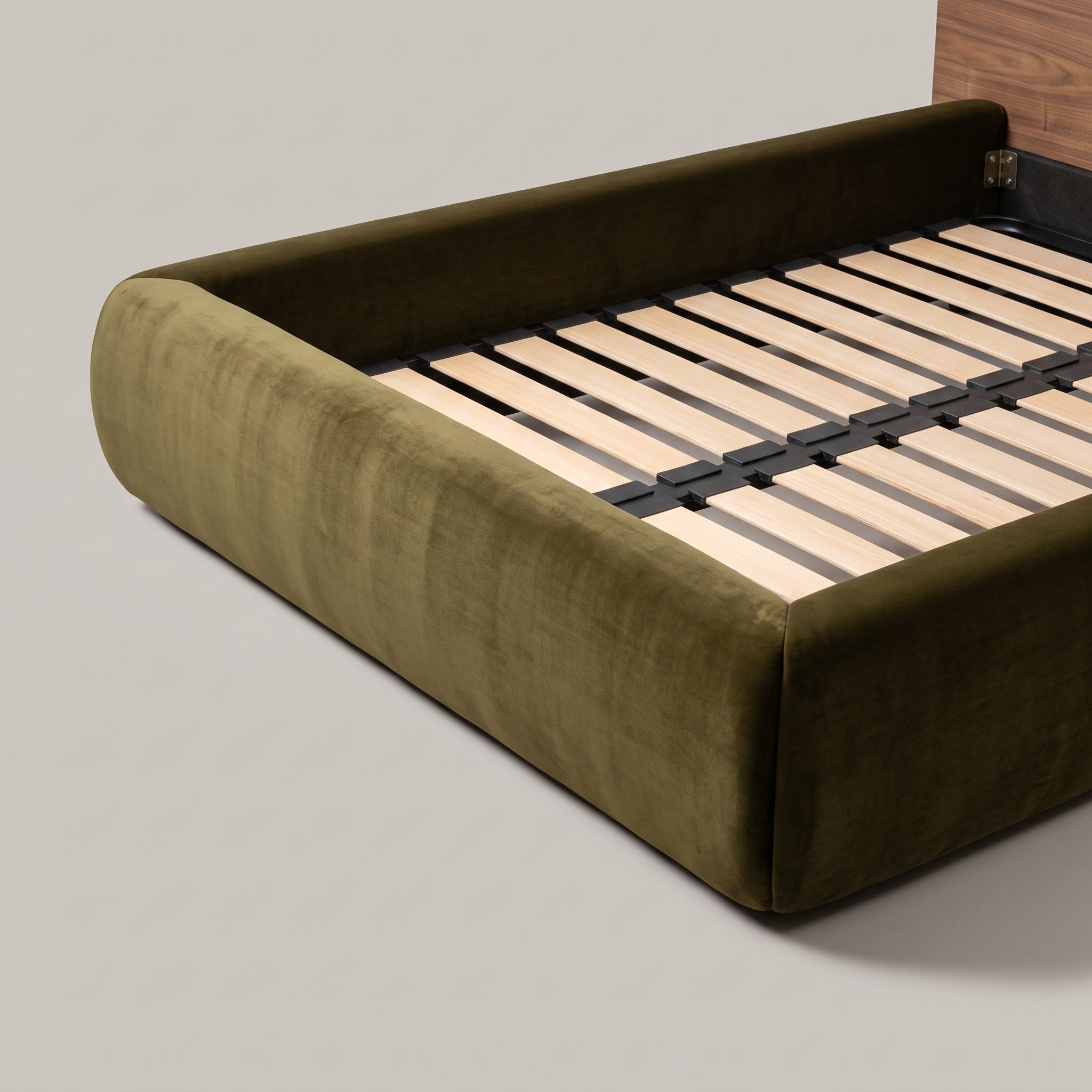 Seek & Ramble Beds Frankie Queen Size Bed - Walnut & Moss