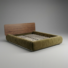 Seek & Ramble Beds Frankie Queen Size Bed - Walnut & Moss