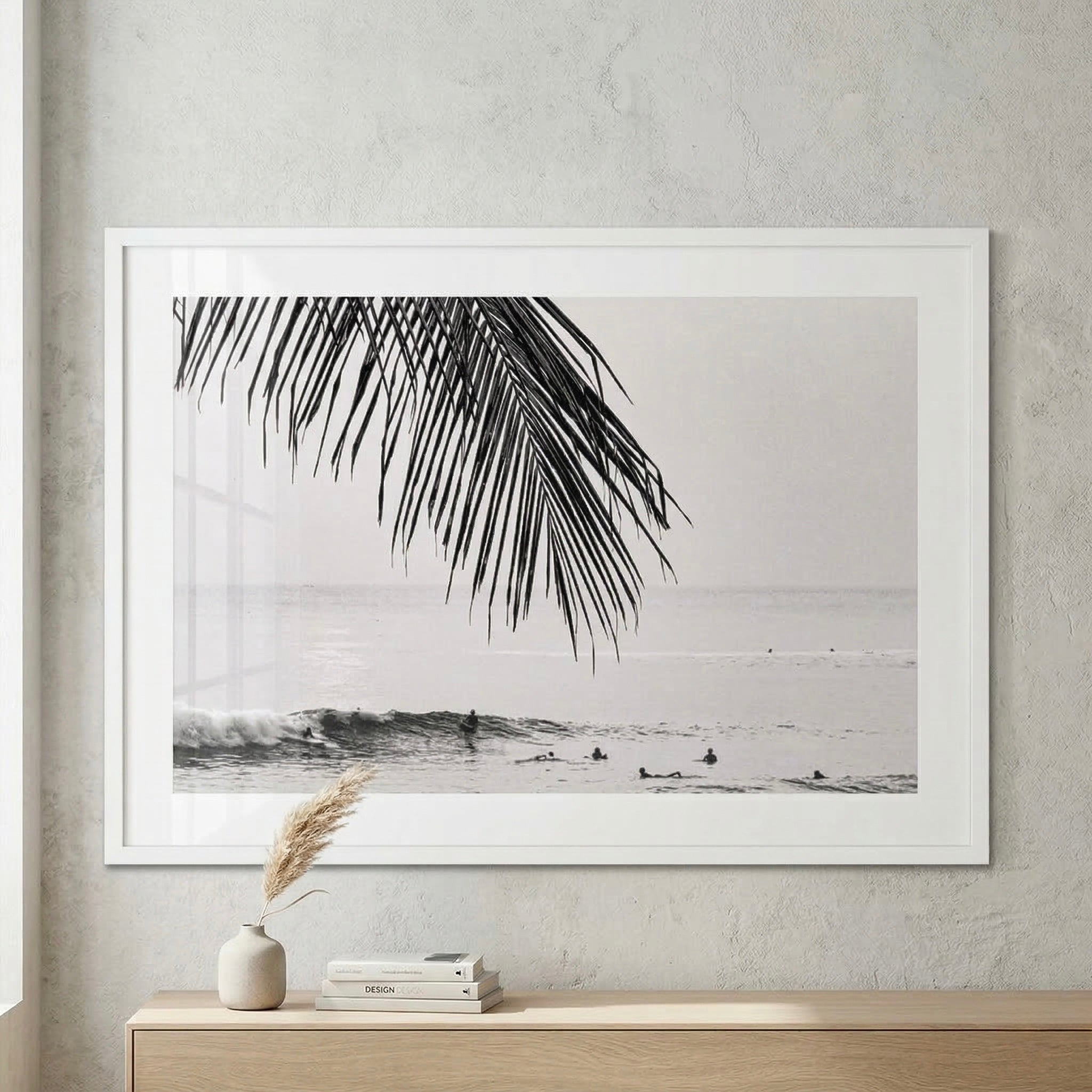 Seek & Ramble Framed Print Black and White Bali Canggu Surfers Paradise Framed Print