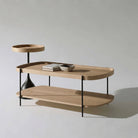 Seek & Ramble Coffee Tables Cleo Coffee Table and Side Table Natural Ash & Black Bundle