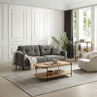 Seek & Ramble Coffee Tables Cleo 120cm Rectangle Coffee Table Natural Ash & Black