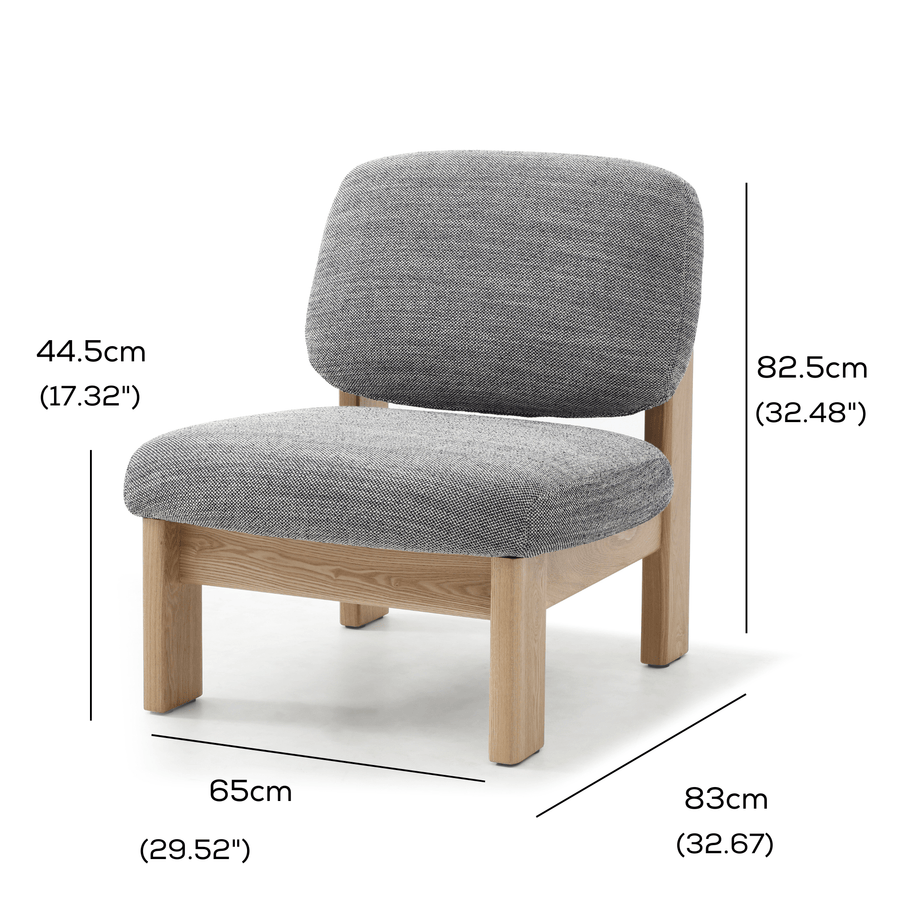 Xara Occasional Chair Denim measurements