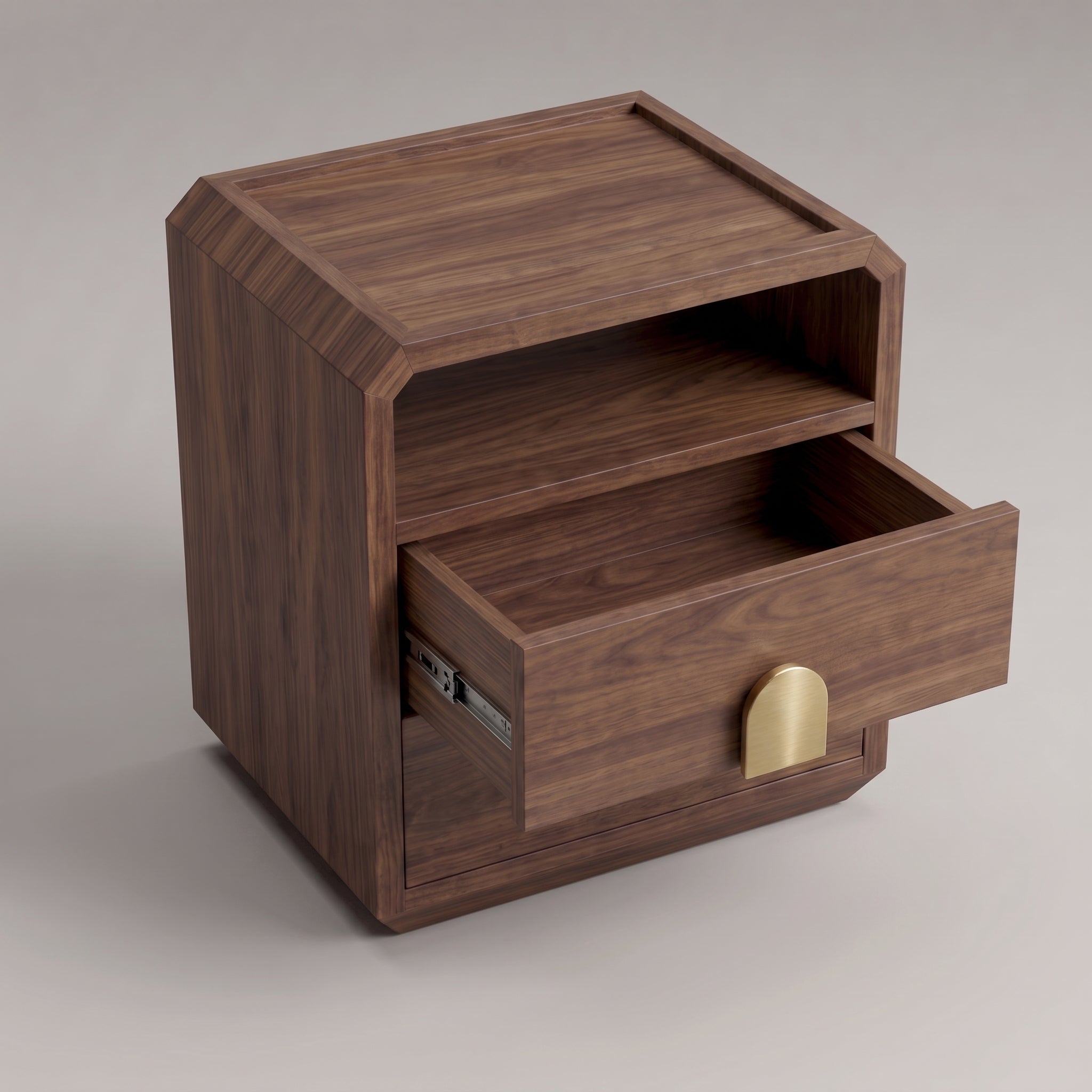 Seek & Ramble Bedsides Wickham 2 Drawer Bedside Walnut