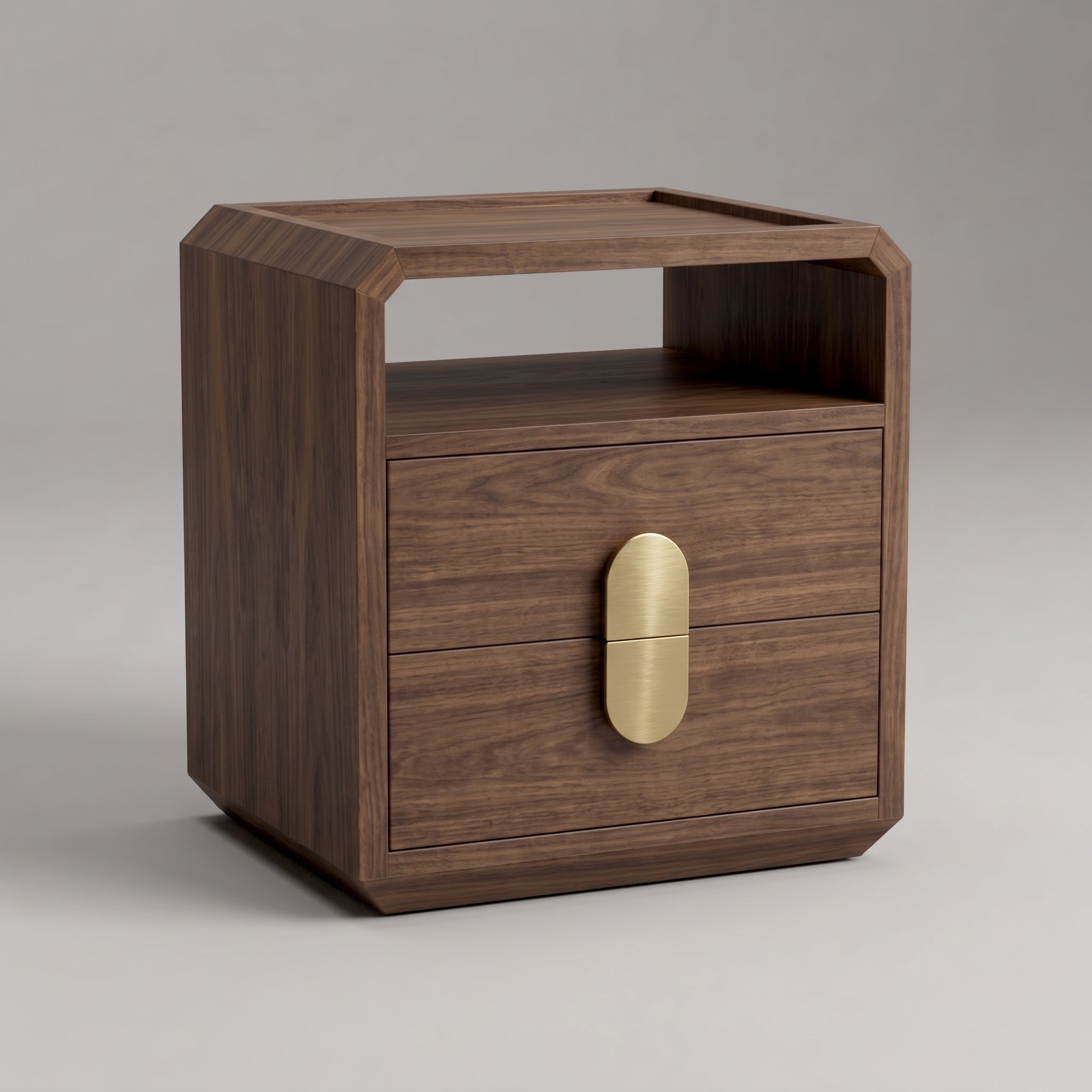 Seek & Ramble Bedsides Single Wickham 2 Drawer Bedside Walnut