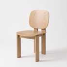 Wooden chair on a white background