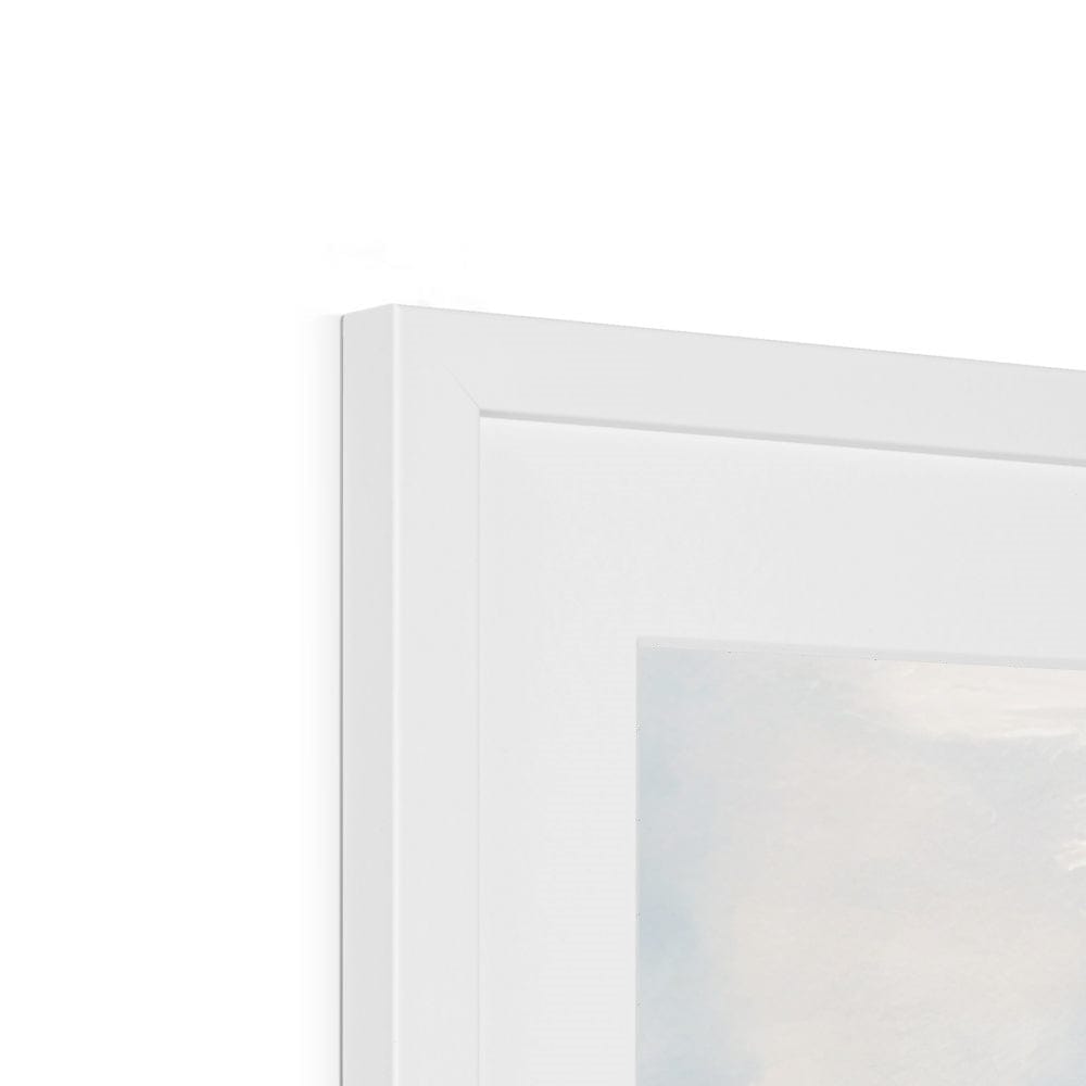 Seek & Ramble Framed Beach Seagulls On Blue Framed & Mounted Print