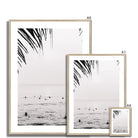 Seek & Ramble Framed Black and White Bali Canggu Surfers Framed Print