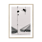 Seek & Ramble Framed A4 Portrait / Natural Frame Black and White Bali Coast  Framed Print