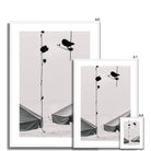 Seek & Ramble Framed Black and White Bali Coast  Framed Print