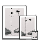 Seek & Ramble Framed Black and White Bali Coast  Framed Print