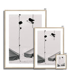 Seek & Ramble Framed Black and White Bali Coast  Framed Print