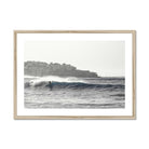 Seek & Ramble Framed 28"x20" / Natural Frame Bondi Beach Surfer Framed Print