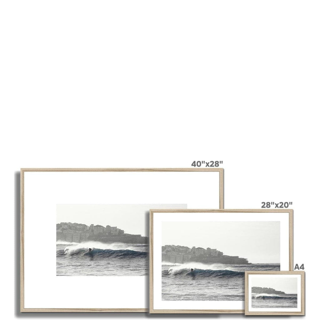 Seek & Ramble Framed Bondi Beach Surfer Framed Print