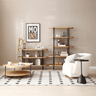 Seek & Ramble Shelving Cleo 4 Pce Bookcase & Table Room Set