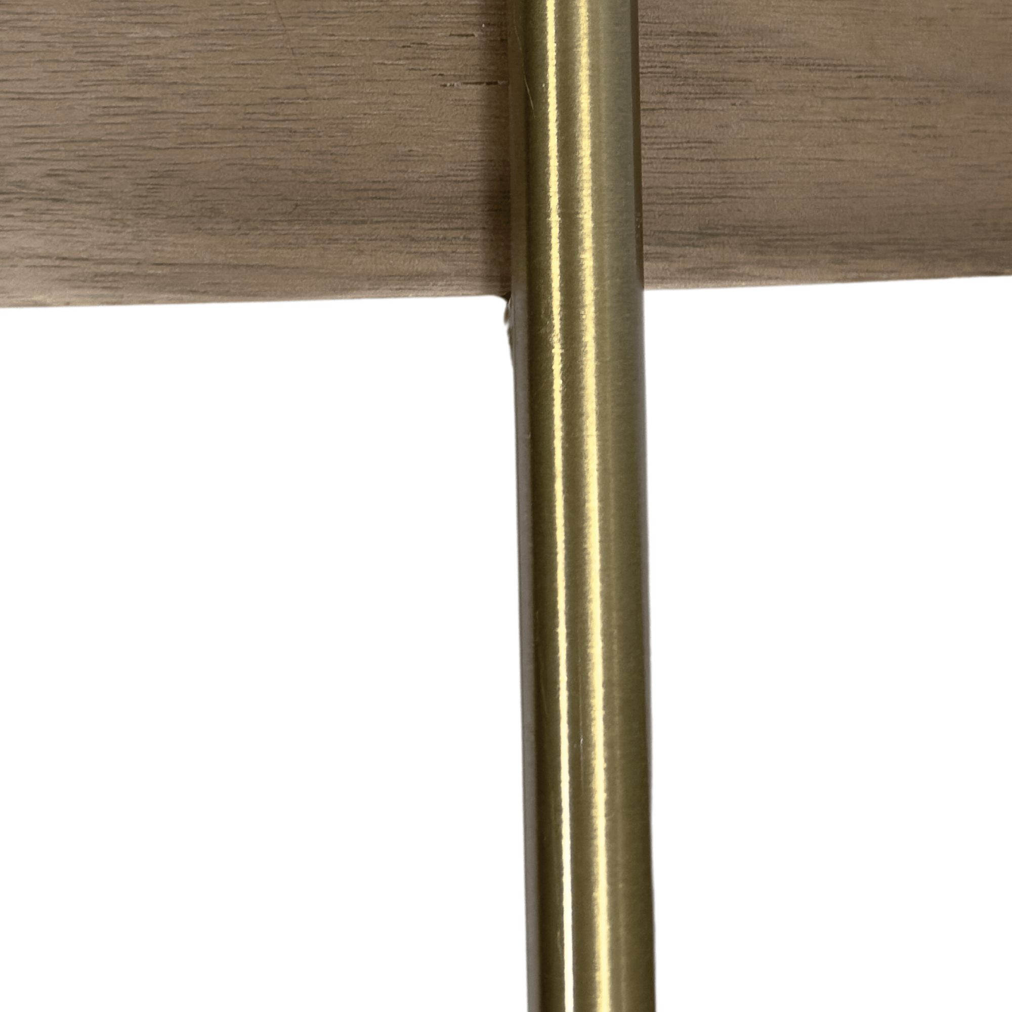 Seek & Ramble Side Tables Cleo 40cm Round Side Table Gold Legs With Storage Shelf Walnut