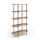 Seek & Ramble Shelving Cleo 5 Tier Shelf Bookcase Ash