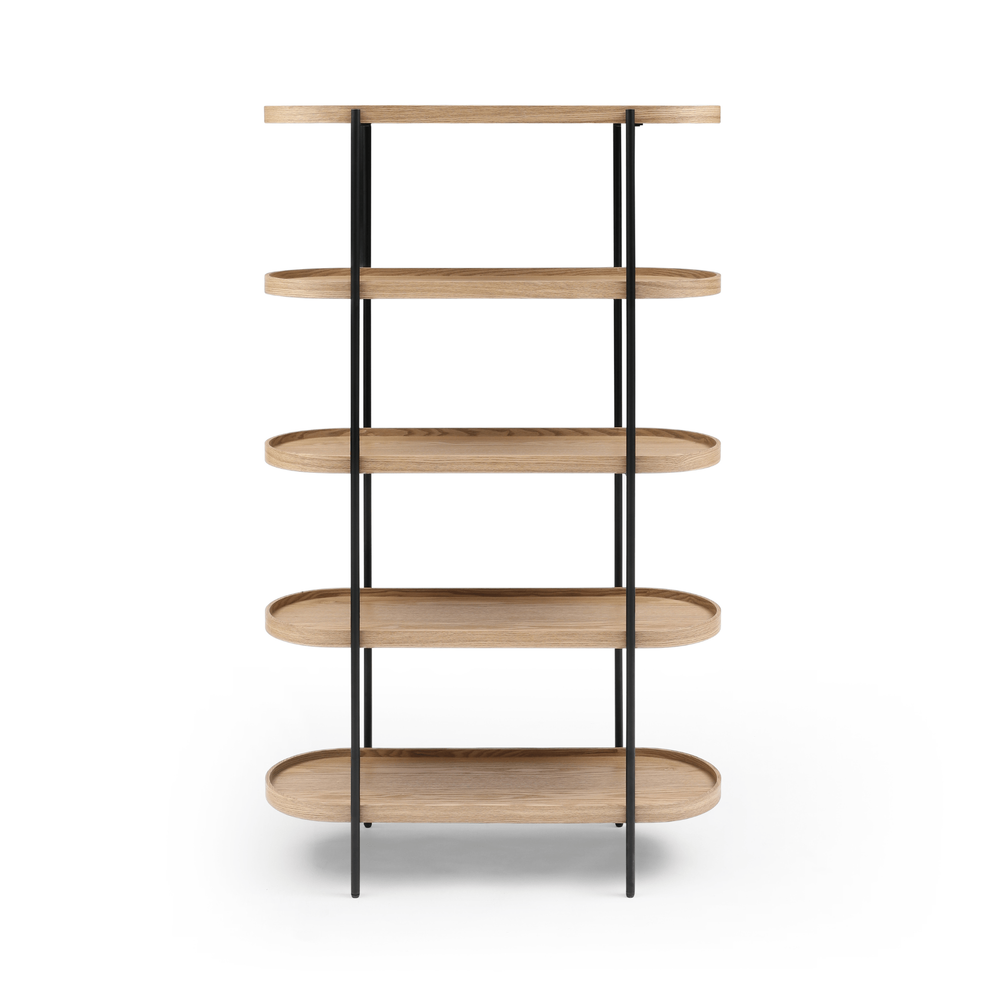 Seek & Ramble Shelving Cleo 5 Tier Shelf Bookcase Ash