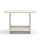 Seek & Ramble Hall Table Delos 100cm Console Hall Table Faux Stone White