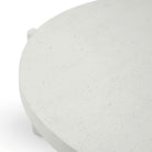 Seek & Ramble Coffee Tables Delos Round 80cm Coffee Table Faux Stone White