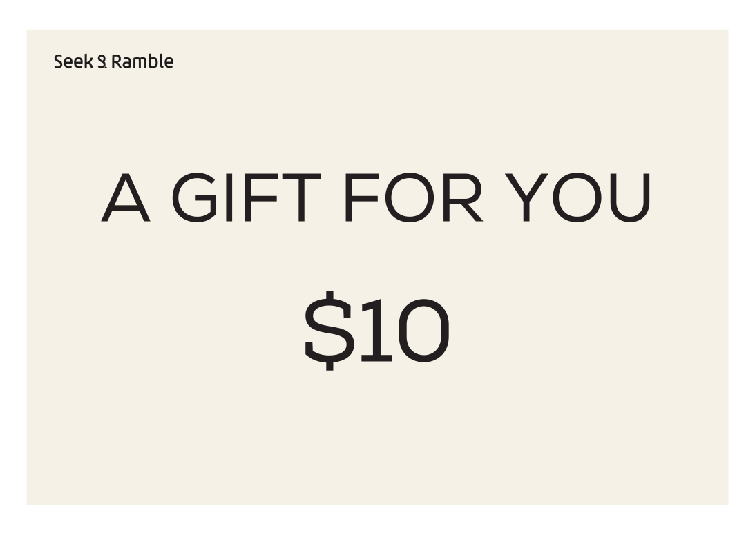 Seek & Ramble Gift Cards $10.00 e-Gift Card