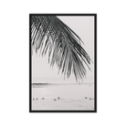 Seek & Ramble Canvas Black frame Bali Surfers Framed Canvas Print - Black & White Art 60x90cm