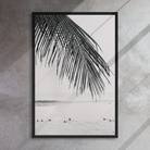 Seek & Ramble Canvas Bali Surfers Framed Canvas Print - Black & White Art 60x90cm