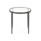 Seek & Ramble Coffee Tables Gatsby Set of 2 Coffee Table Nest Fluted Glass & Brushed Gunmetal Grey