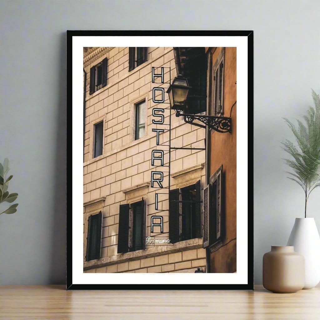 Seek & Ramble Framed Print Hosteria Roma Framed Print