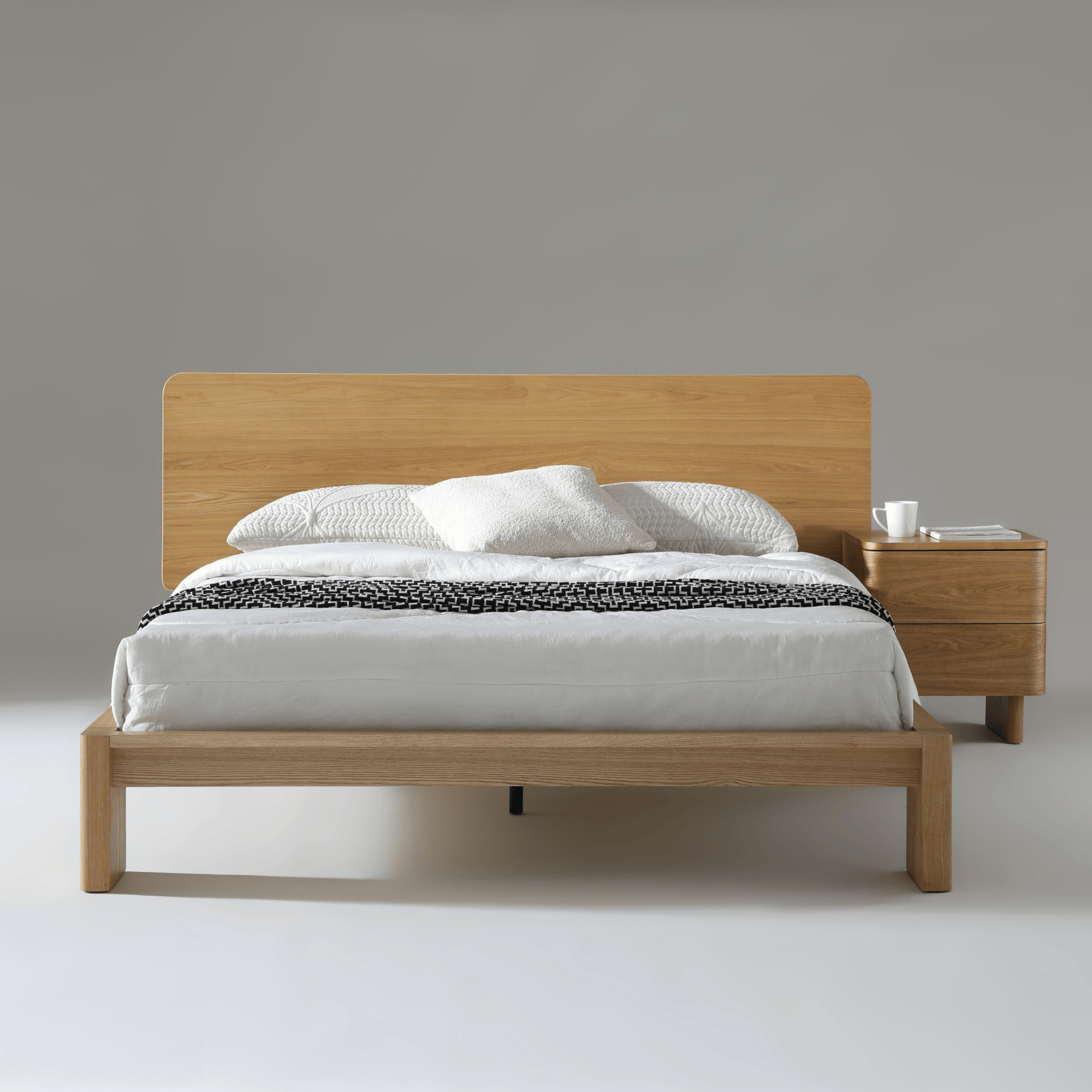 Seek & Ramble Bedsides Kiama 2 Drawer Bedside Natural Ash