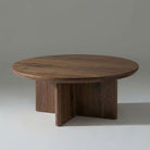 Kiama Round 100cm Coffee Table in Walnut