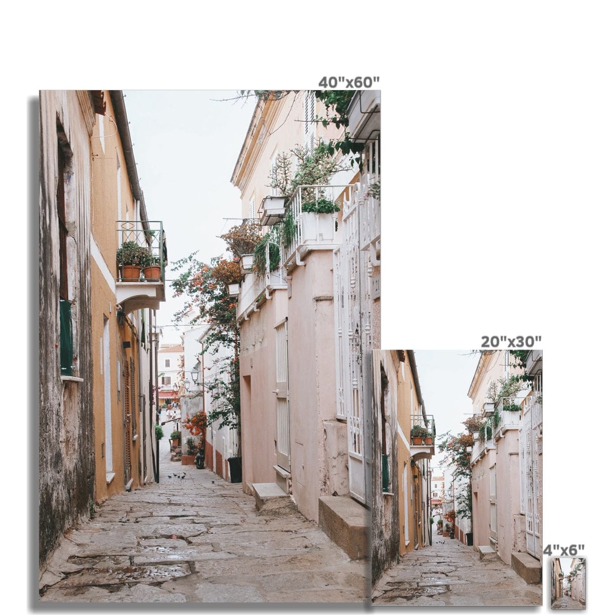 Prodigi Fine art La Magalenna Street Ital  Fine Art Print