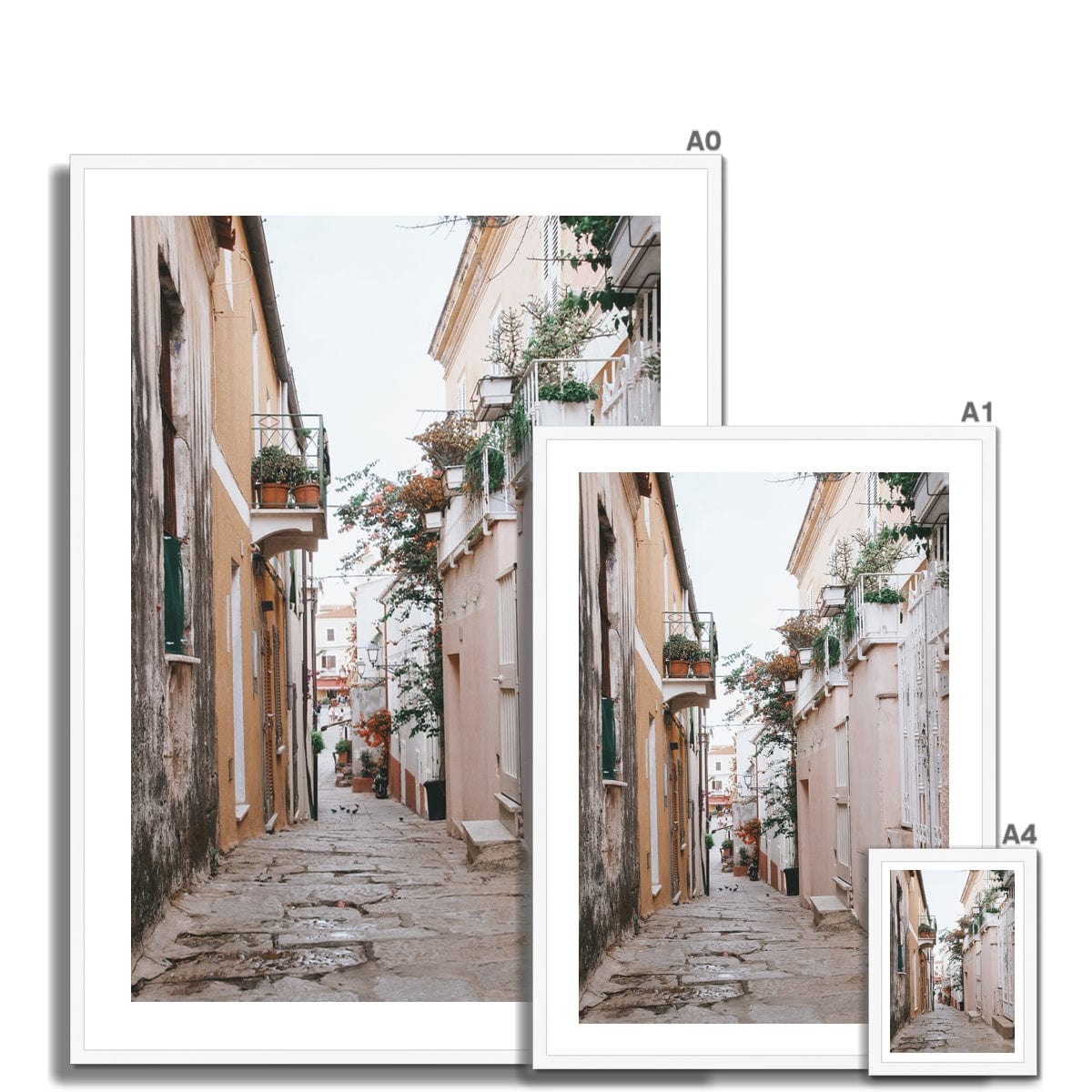 Seek & Ramble Framed Print La Magalenna Street Italy Framed Print