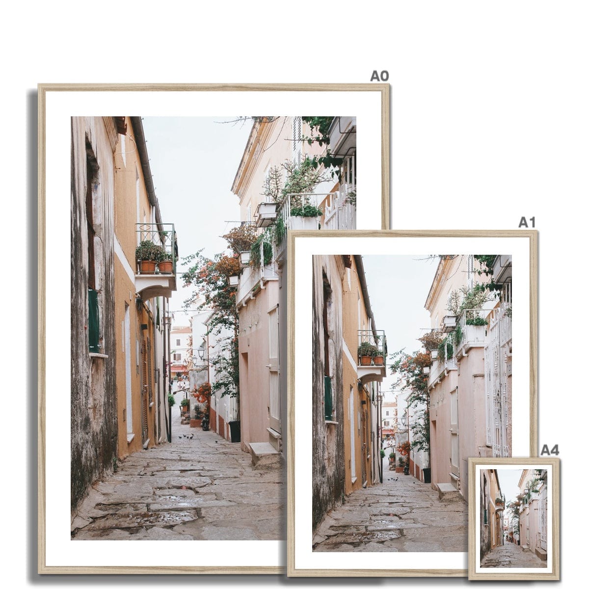 Seek & Ramble Framed Print La Magalenna Street Italy Framed Print