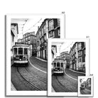 Seek & Ramble Fine art Lisbon Tram Black And White Framed Print