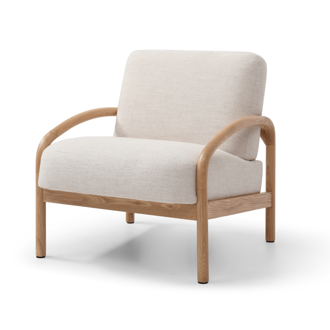 Seek & Ramble Accent Chair Costa Natural Luna Occasional Upholstered Armchair