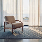 Seek & Ramble Accent Chair Luna Upholstered Armchair Natural by Francesco Feliziani