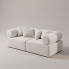 Seek & Ramble Masso 2-Seat Sofa in Ivory velvet